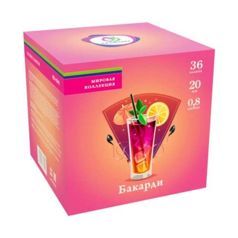 Батарея салютов Бакарди МБ-0361 (0,8*36)